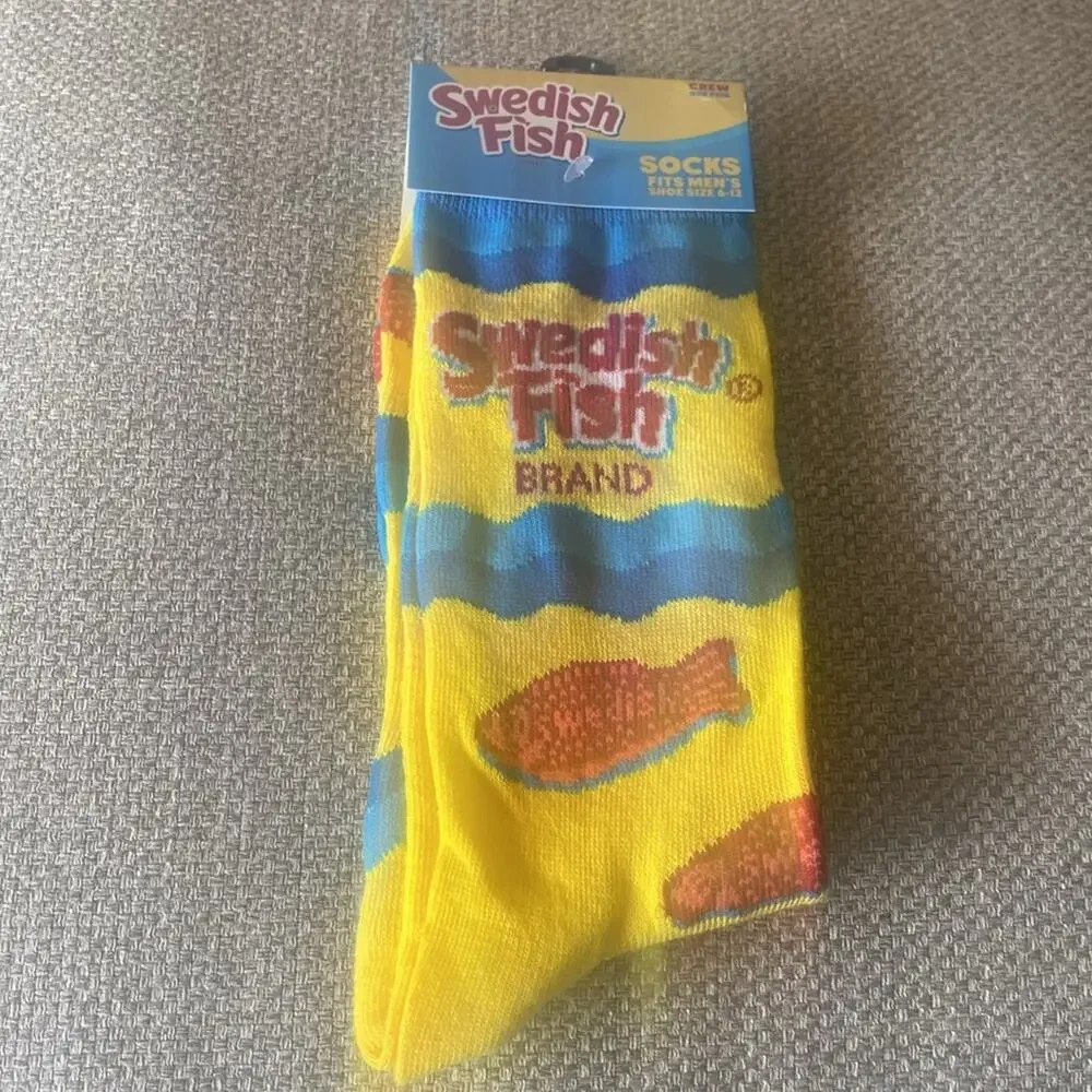 Swedish Fish Novelty Crew Socks